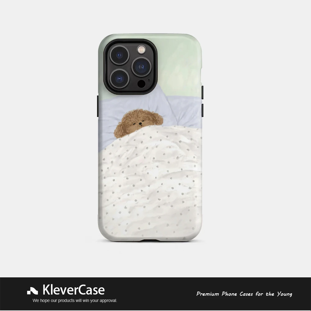 睡梦小狗二合一菲林壳苹果使用16pro/华为/小米15/vivo可爱手机壳