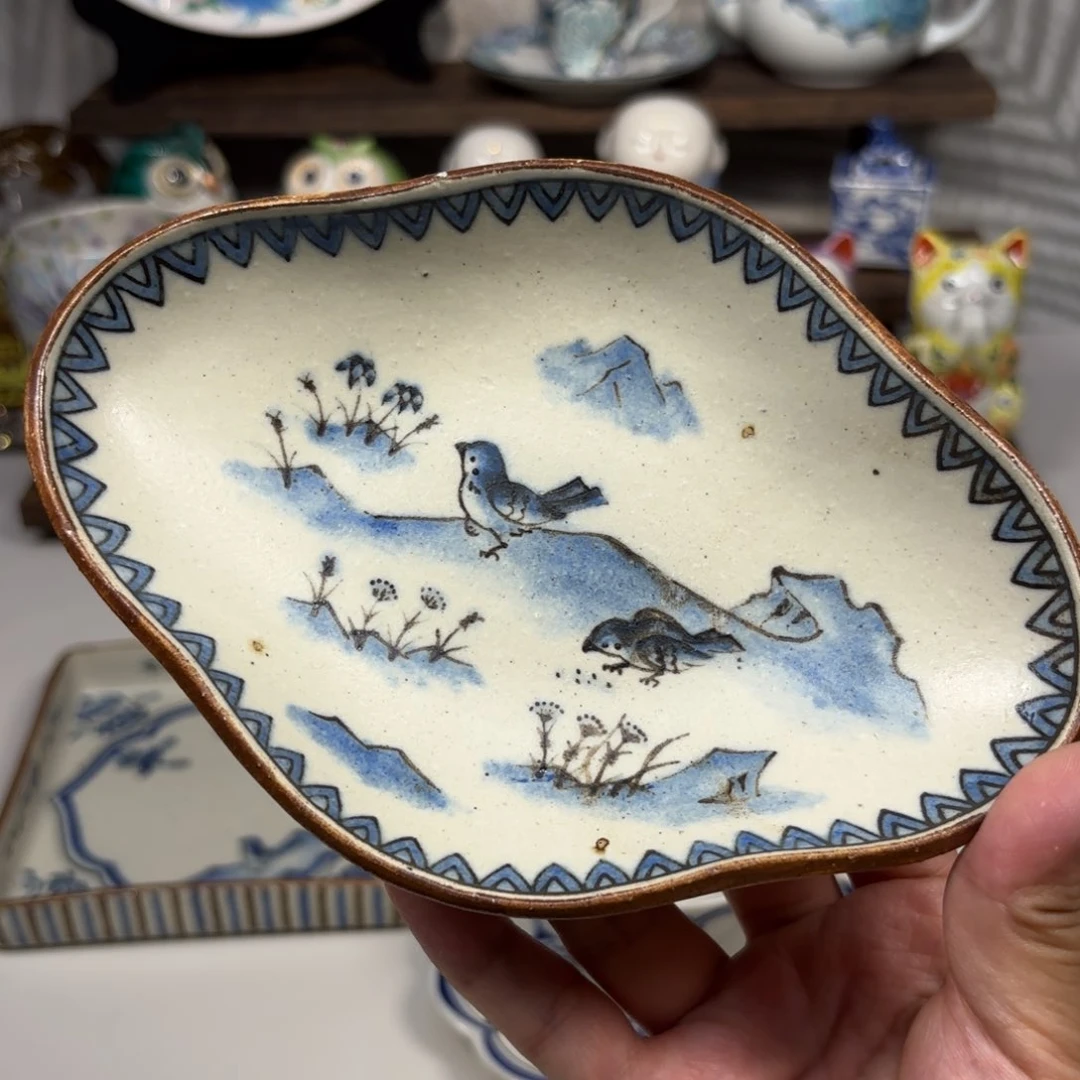 瓷中西申幸  小鸟游戏图