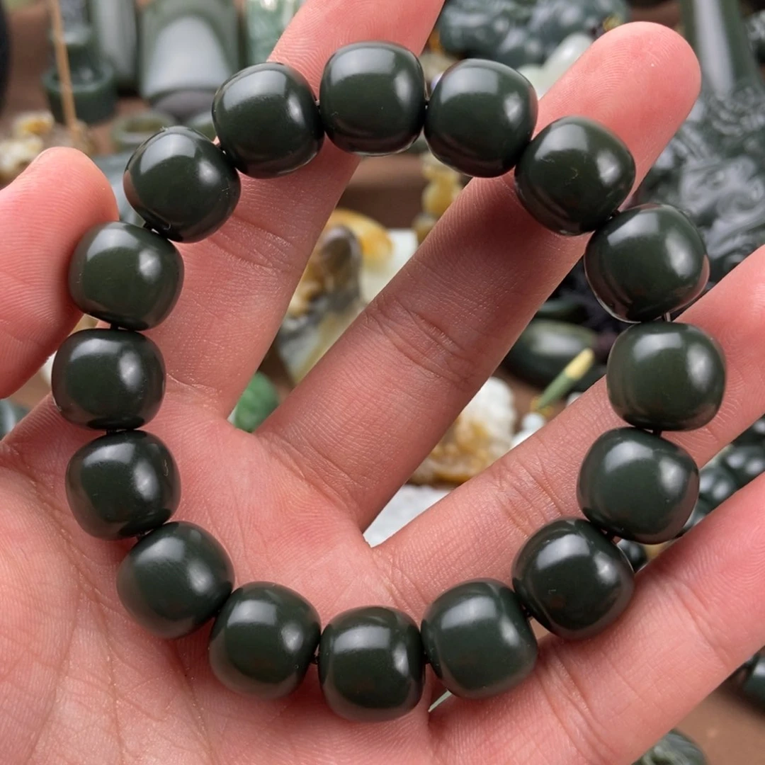 和田玉手串未镶嵌