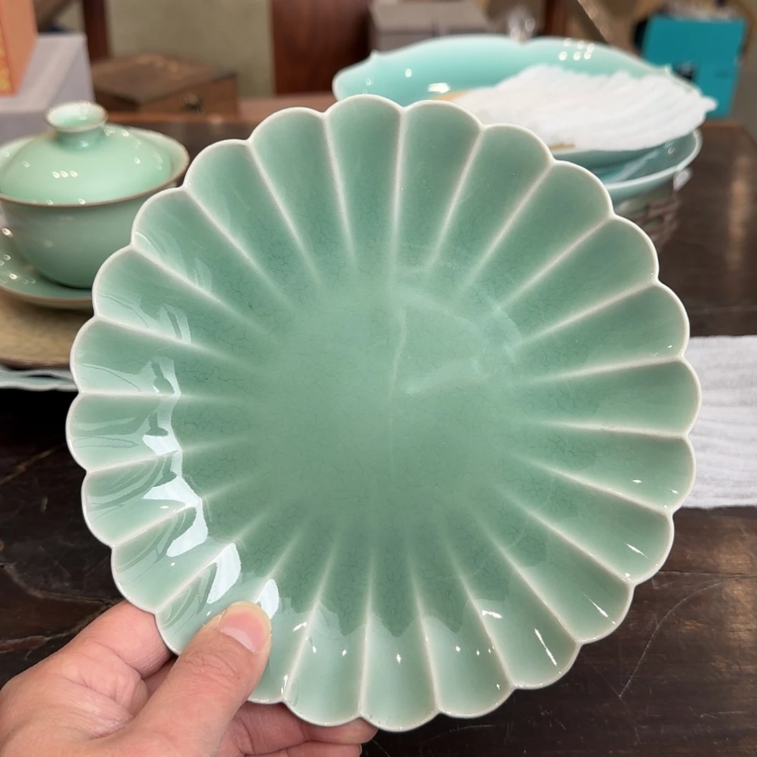 龙泉窑青瓷南宋老釉福利壶承