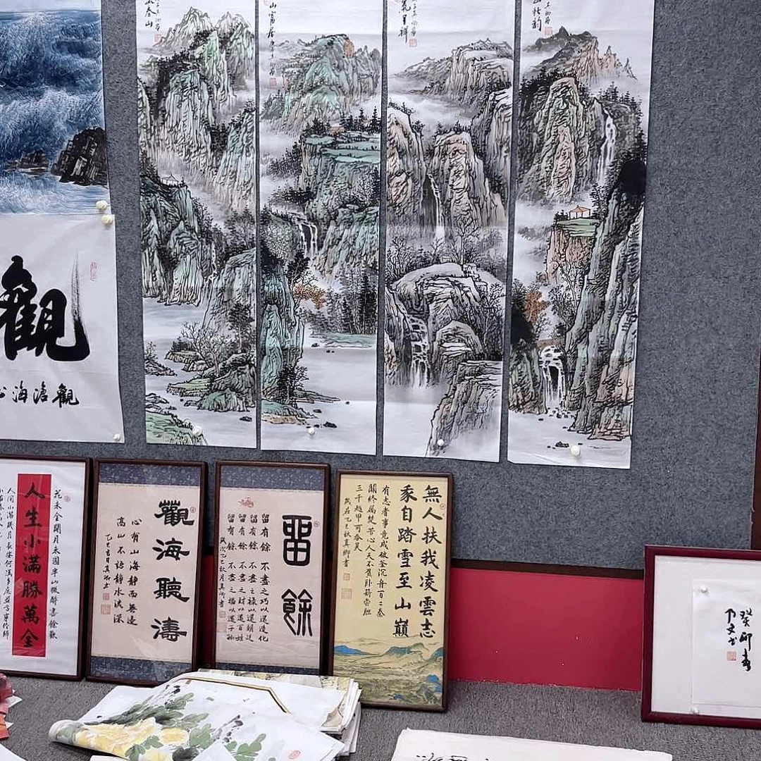 国画国画作品多次