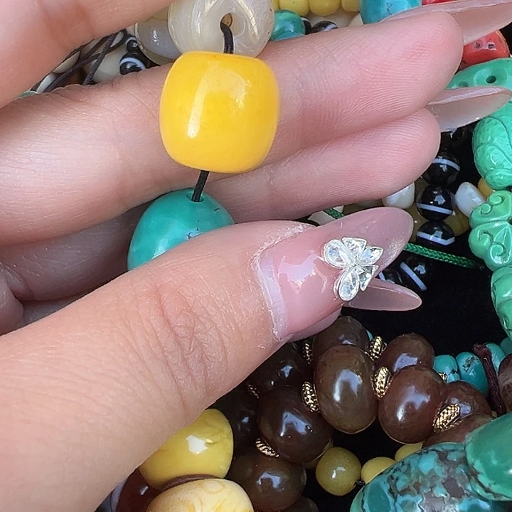 贝壳手串/手链西藏拉萨文玩保真配珠