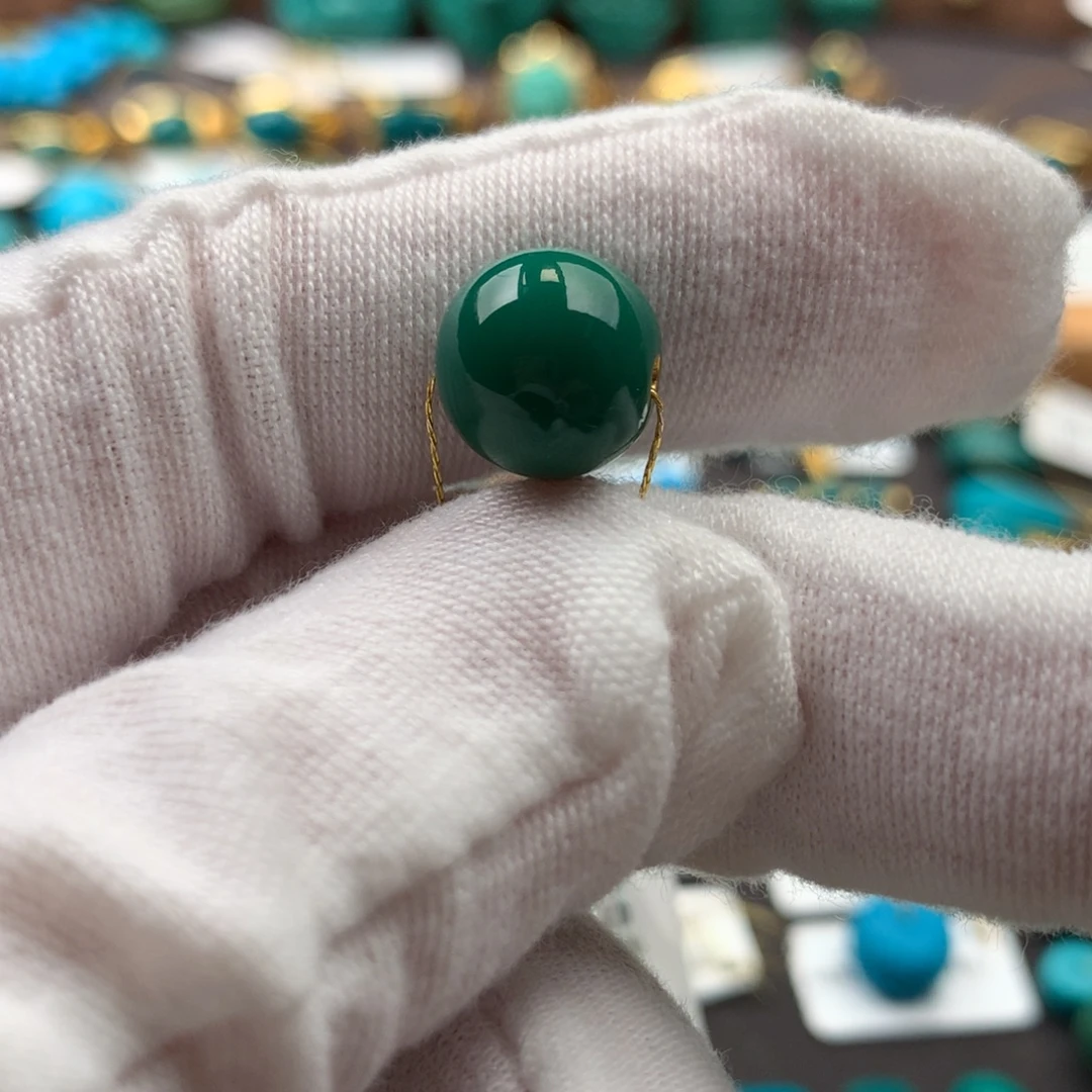绿松石未镶嵌发饰10.9mm