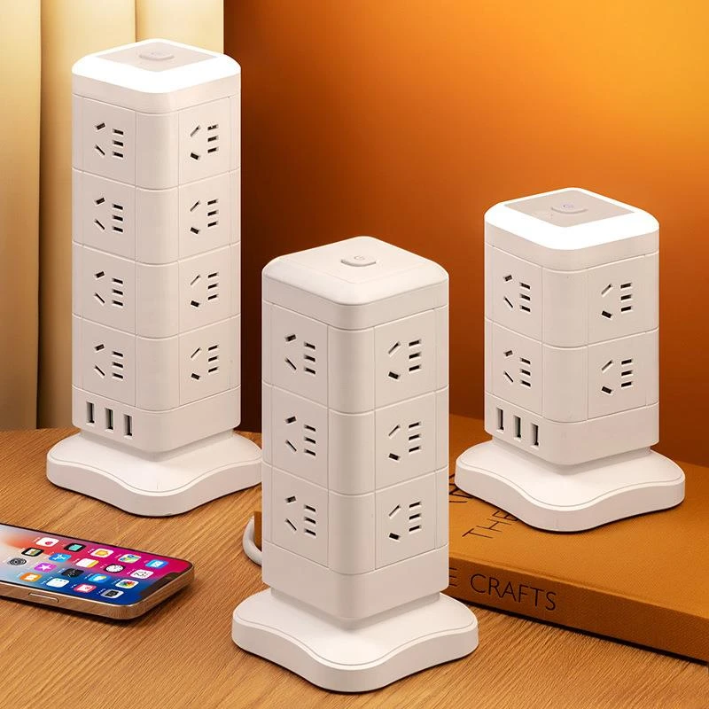 公牛适用桌面多功能多用立式魔方usb电源插座插排带长线插线板插