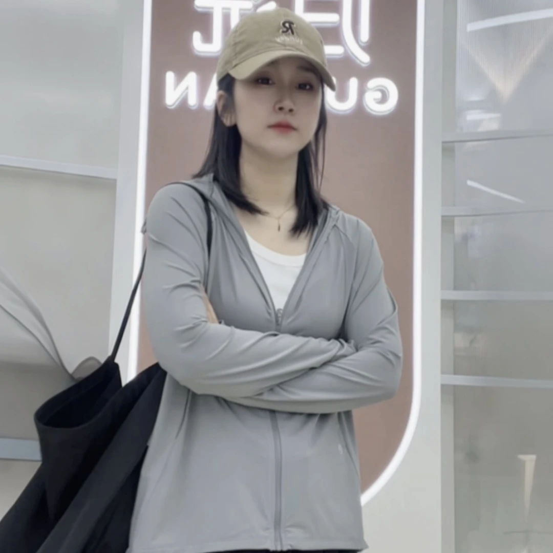 【手指大帽檐】夏季连帽防晒衣凉感透气上衣外套防紫外线户外5303