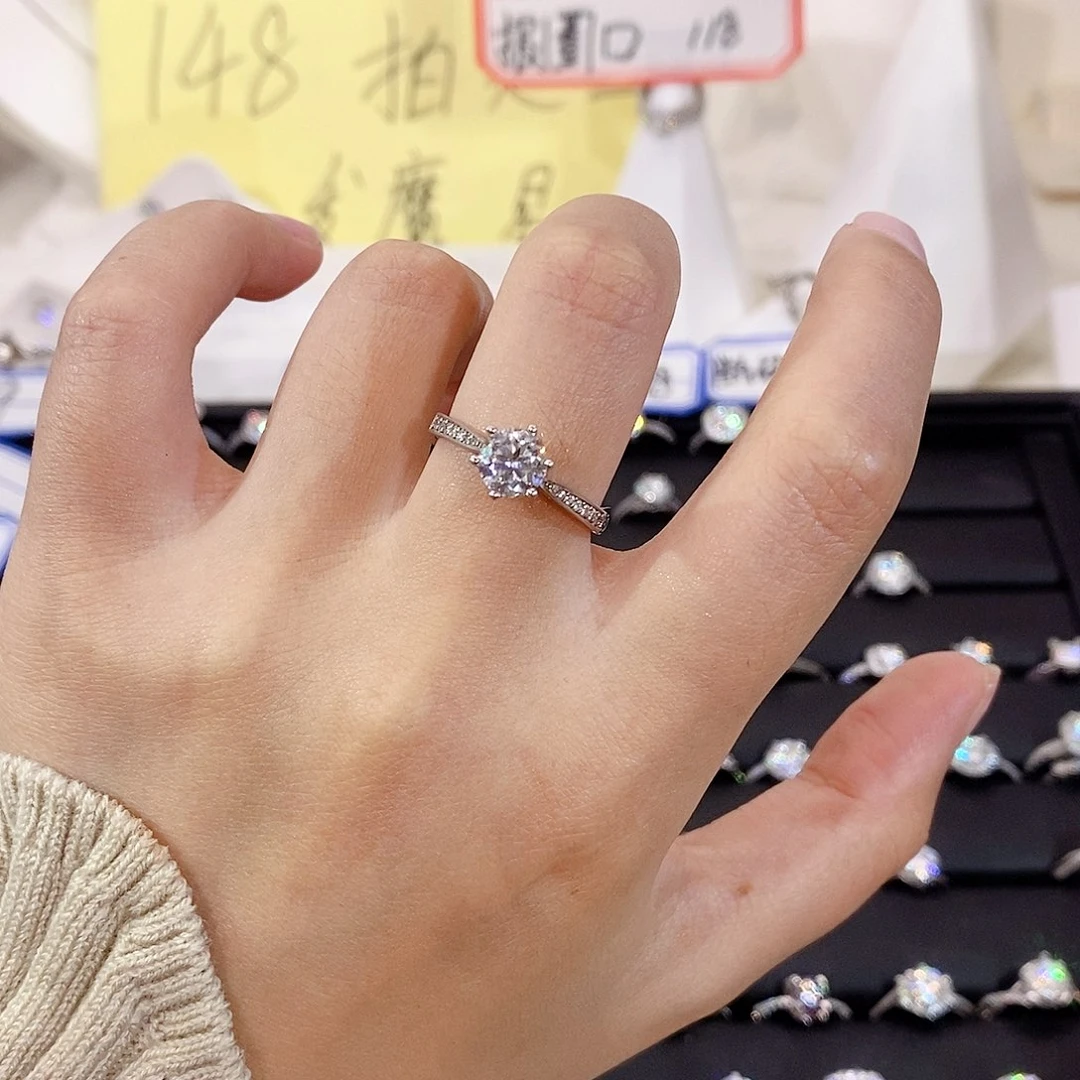 925银合成碳硅石周家蛮腰1ct10