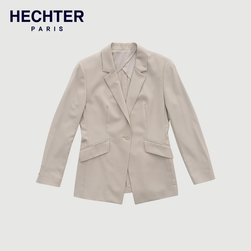 Daniel Hechter/丹尼爱特女士浅杏绵羊毛商务西服外套WX12108