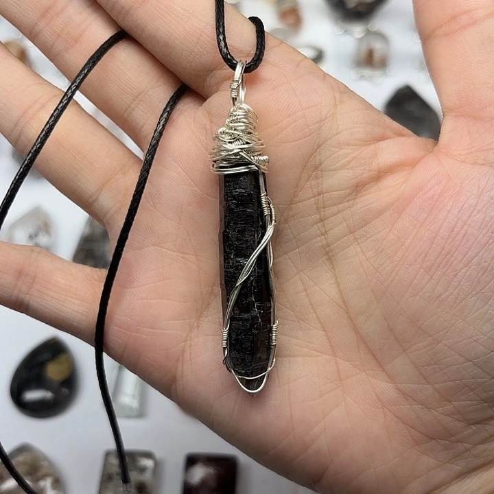 颈饰未镶嵌水晶黑武士闪灵钻项链