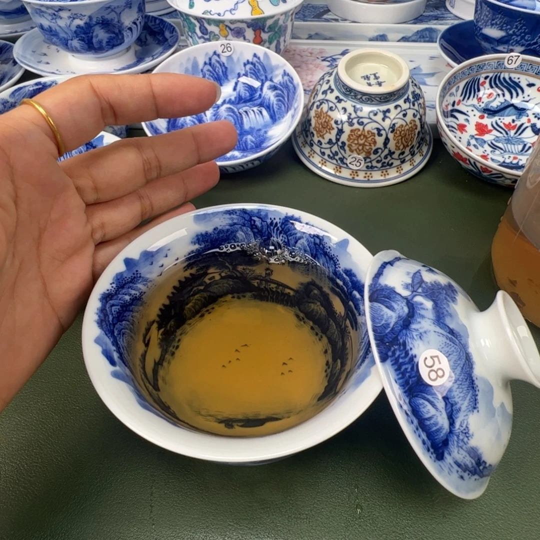 景德镇纯手工纯手绘茶具木木58