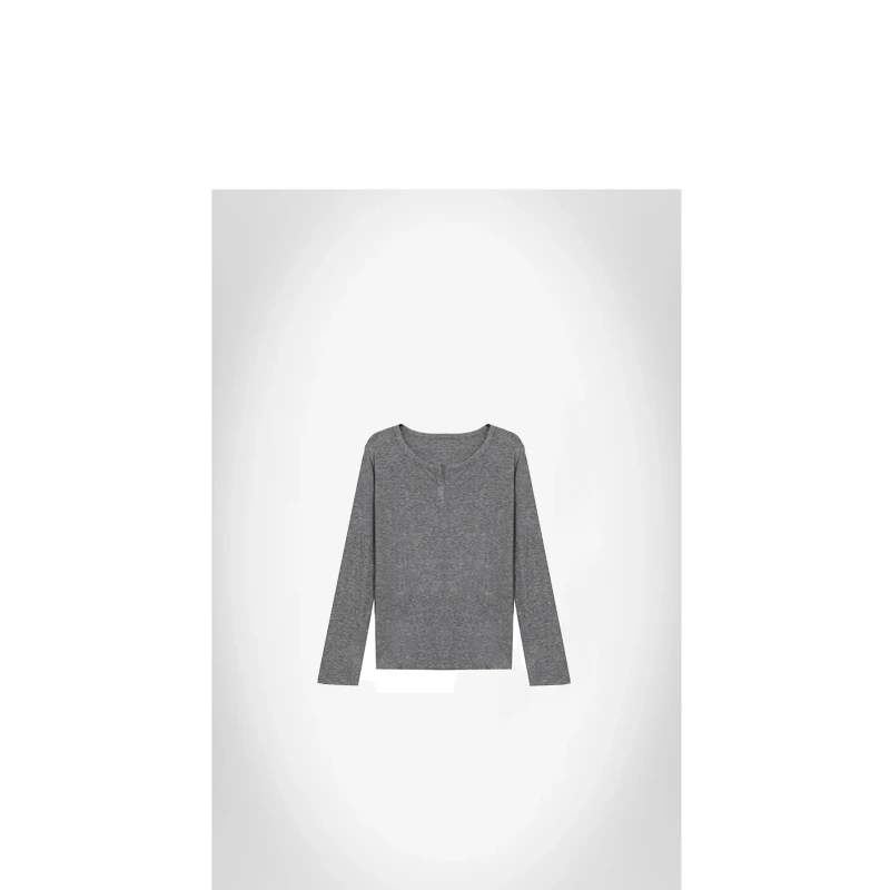 25春小V领弹力打底T恤衫【78%莱赛尔纤维  17%绵羊毛】ACSX2610