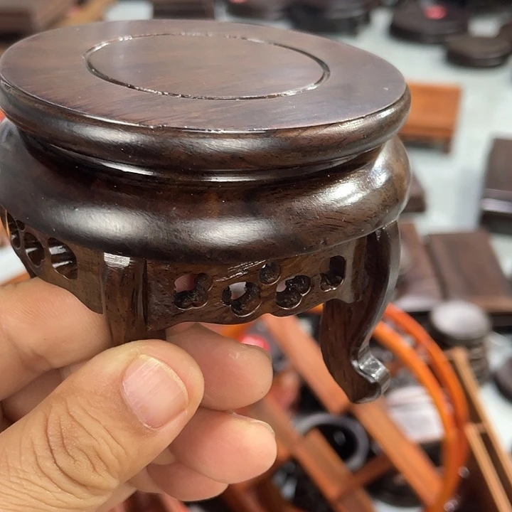 香榧木红木底座工艺品9