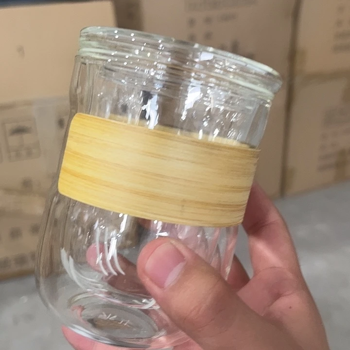 永华 竹片茶水分离杯