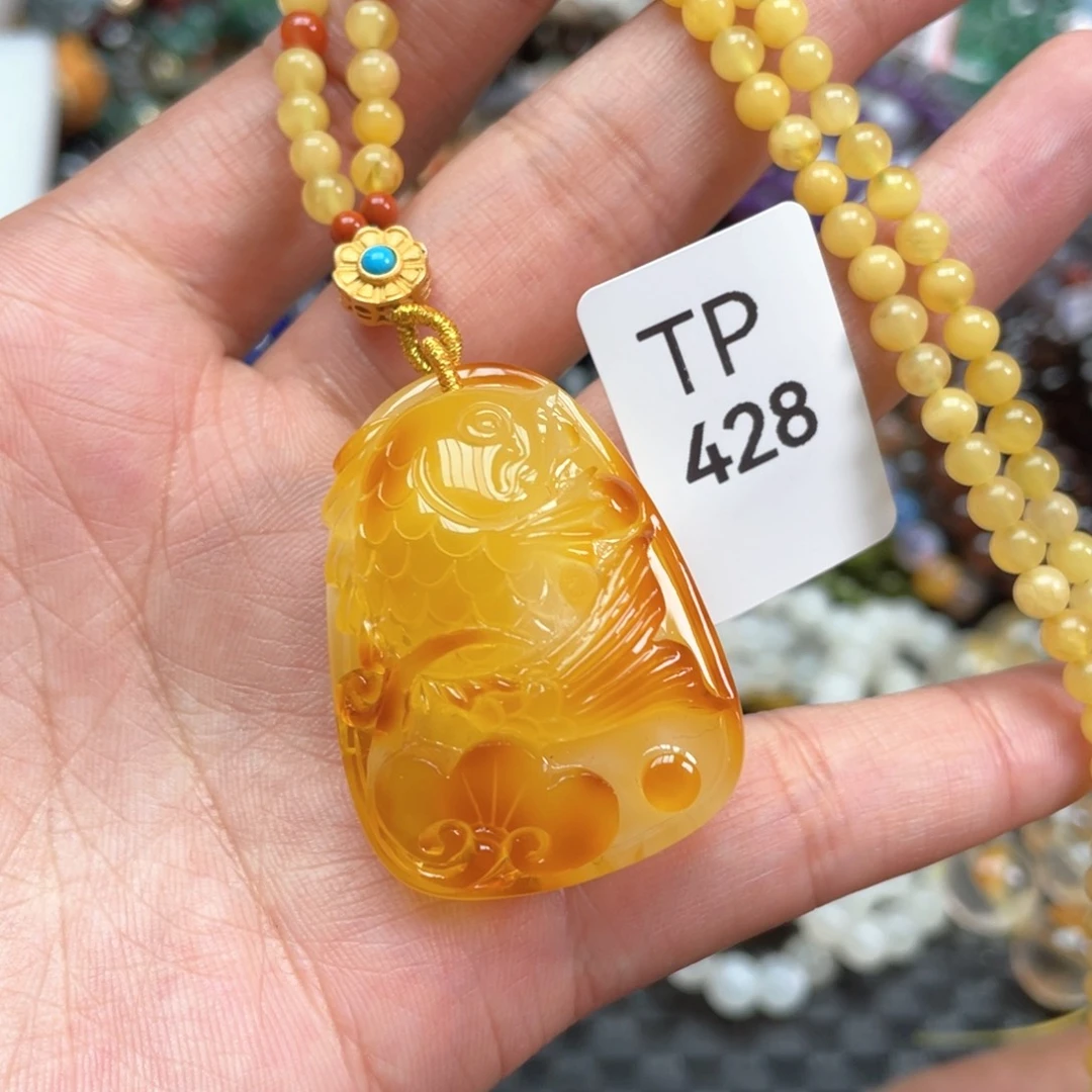 蜜蜡颈饰未镶嵌项链