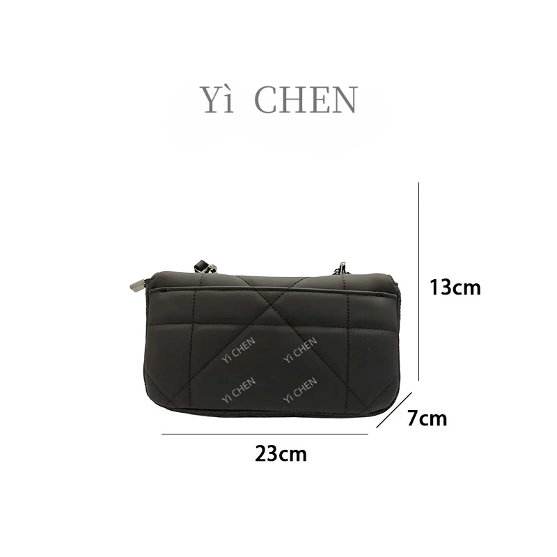 【Yì CHEN】QYX-98019-黑色 轻奢时尚女士新款手提单肩斜挎包