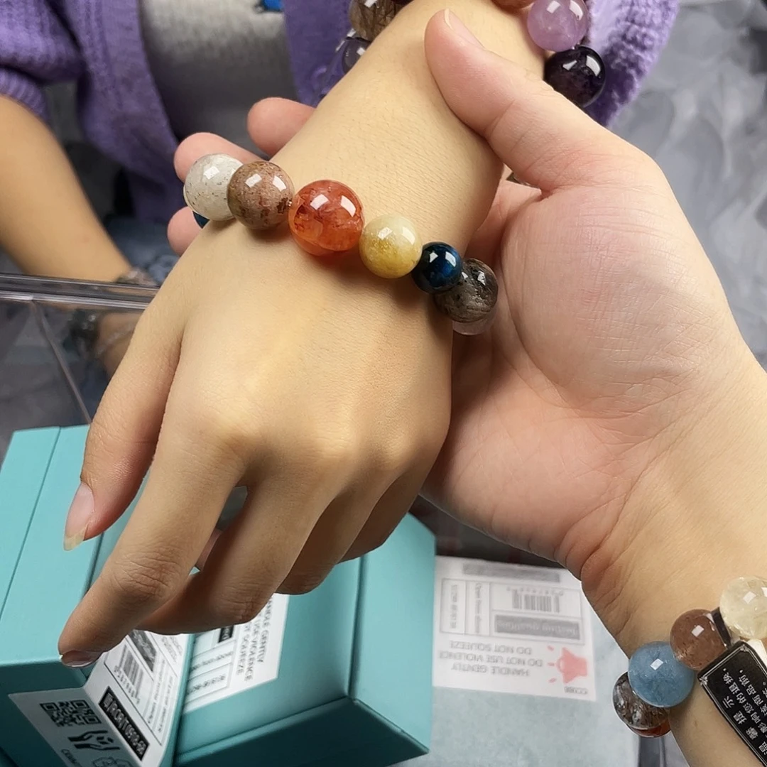 手串银S925镀金镶嵌水晶