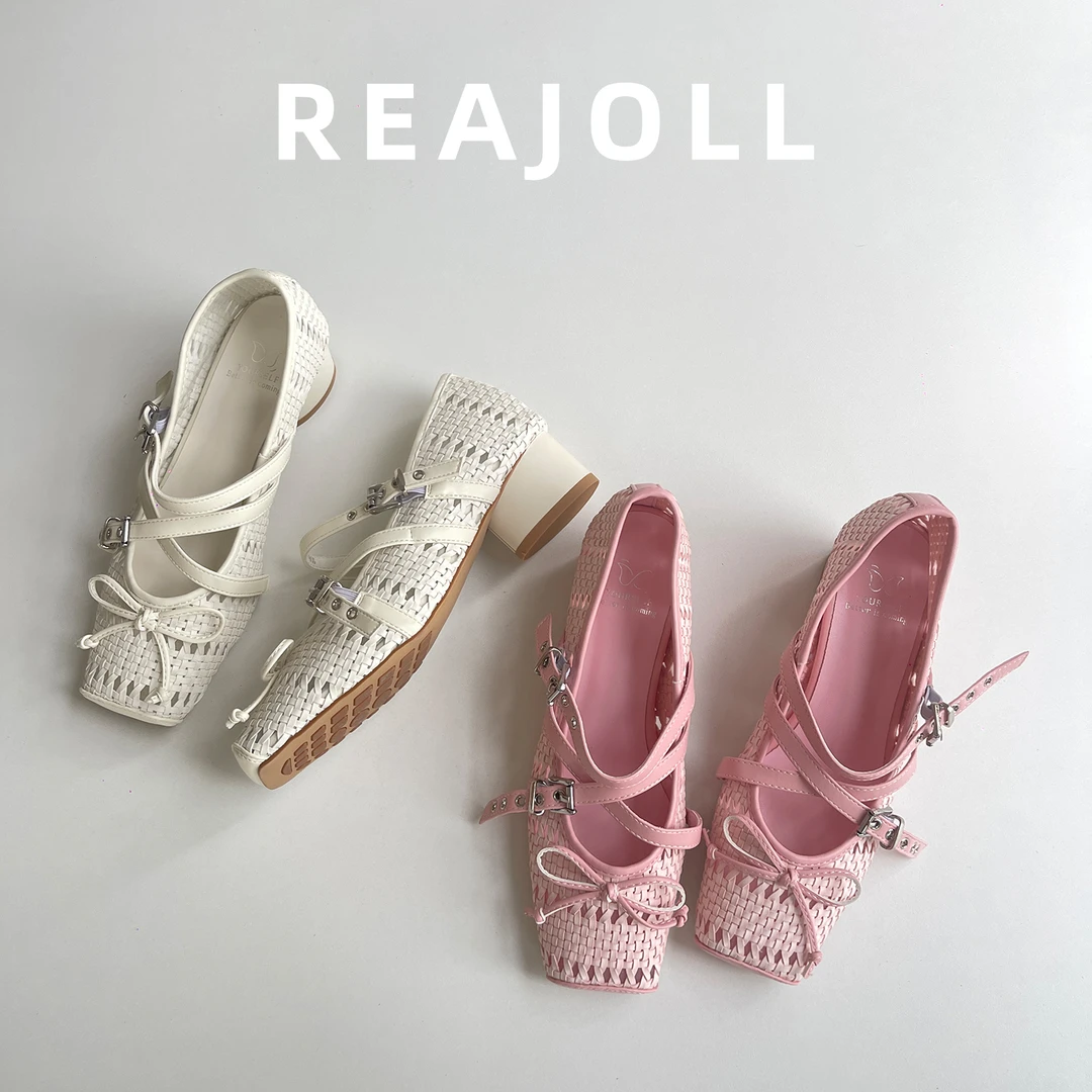 凉鞋女夏外穿2025新款网红ins编织蝴蝶结气质甜美仙女士罗马鞋子