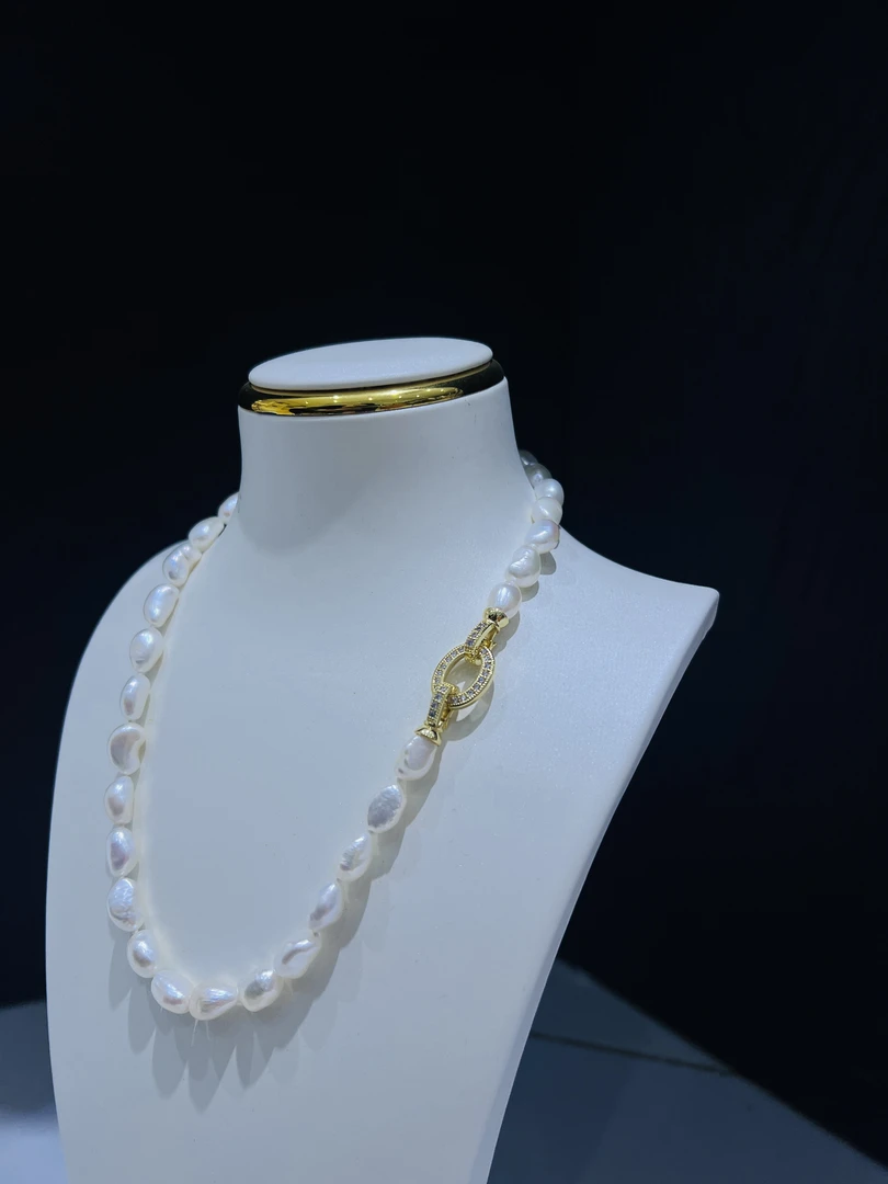 【WE-3996】淡水珍珠合金 8-9mm天然珍珠项链