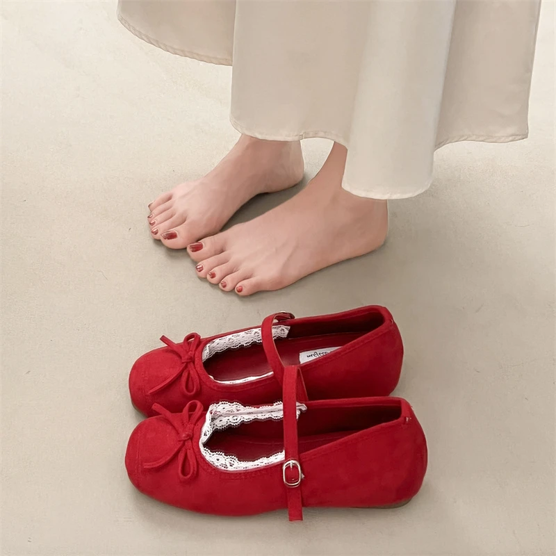 法式内增高小单鞋女2025新款春夏配裙子玛丽珍鞋温柔芭蕾舞晚晚鞋