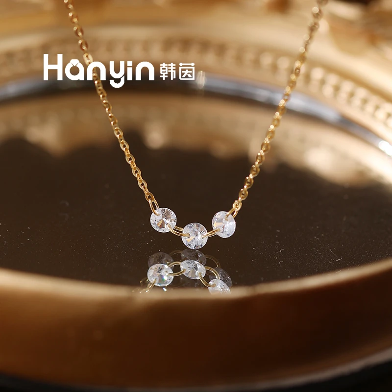 钛钢项链 47cm三生三世吊坠抽拉调节不掉色时尚项链