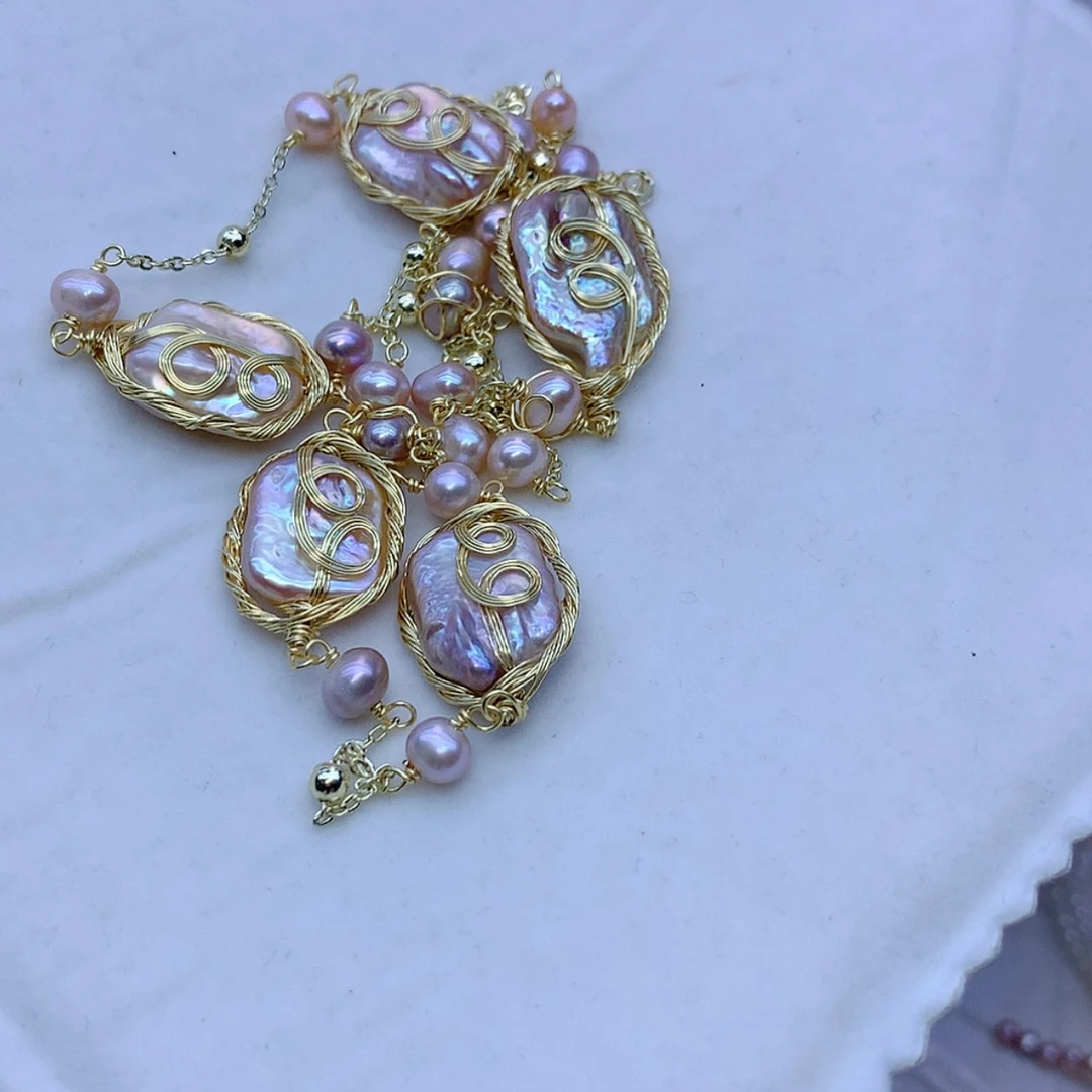 【闪购商品】淡水珍珠合金颈饰?****愿