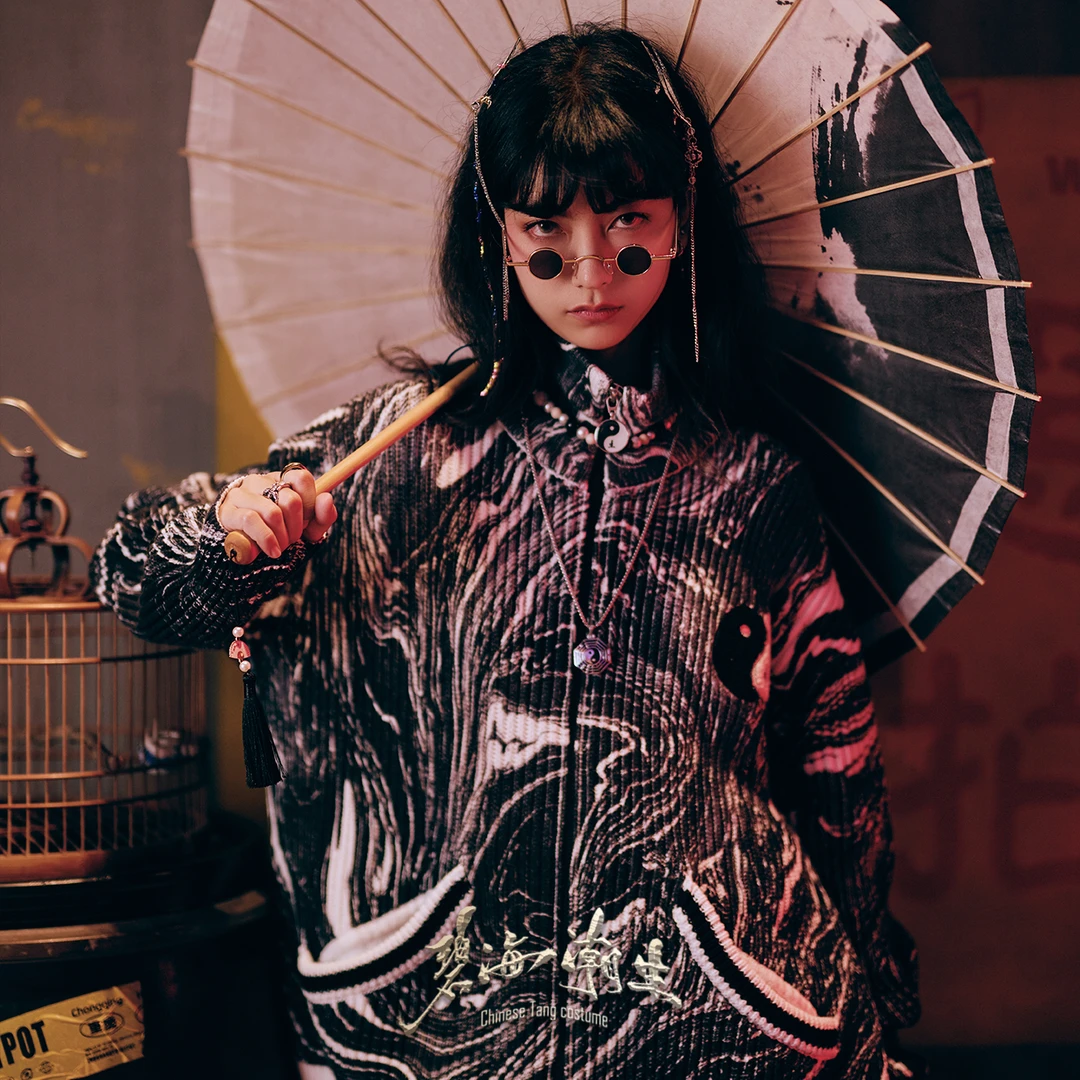 【太极】秋冬新款中国风国潮针织衫开衫毛衣秋冬外套男女