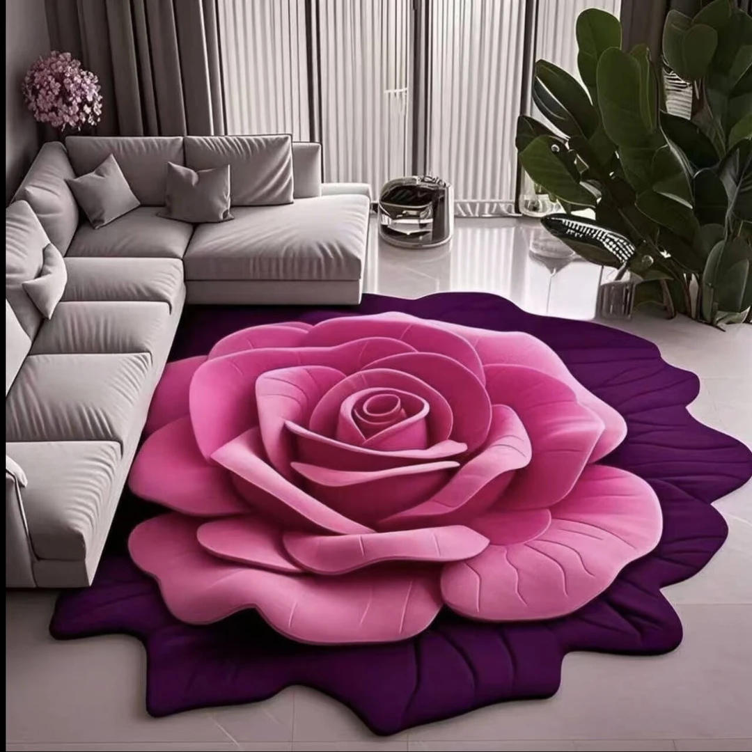 【防滑黑科技】3D立体吸水垫入门花卉地垫浴室垫干垫家用卧室玄关