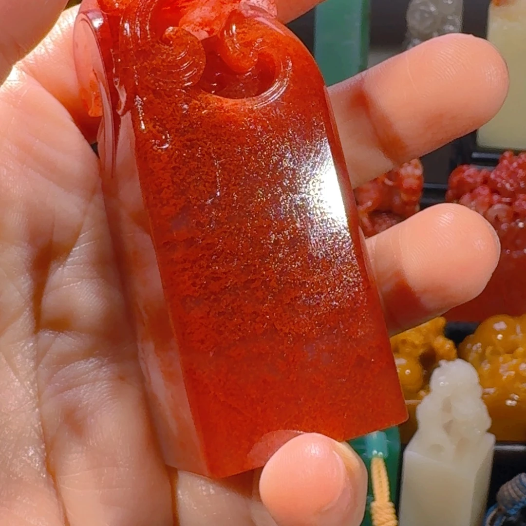 天***和寿山石印石水洞桃花