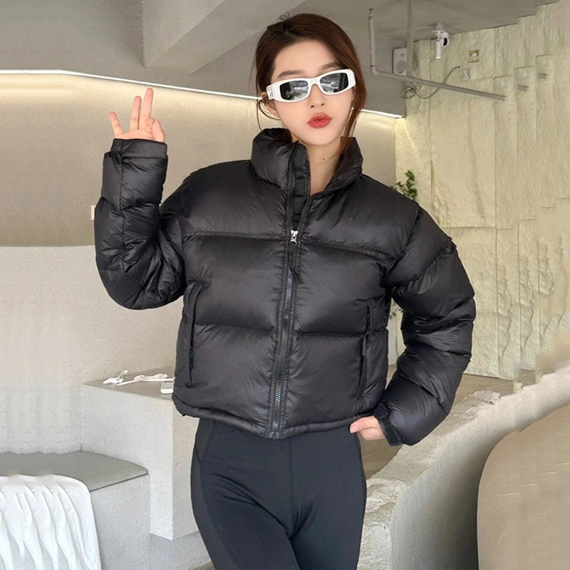 黑色短款棉服棉衣秋冬小个子高级感百搭时尚面包服保暖显瘦短外套