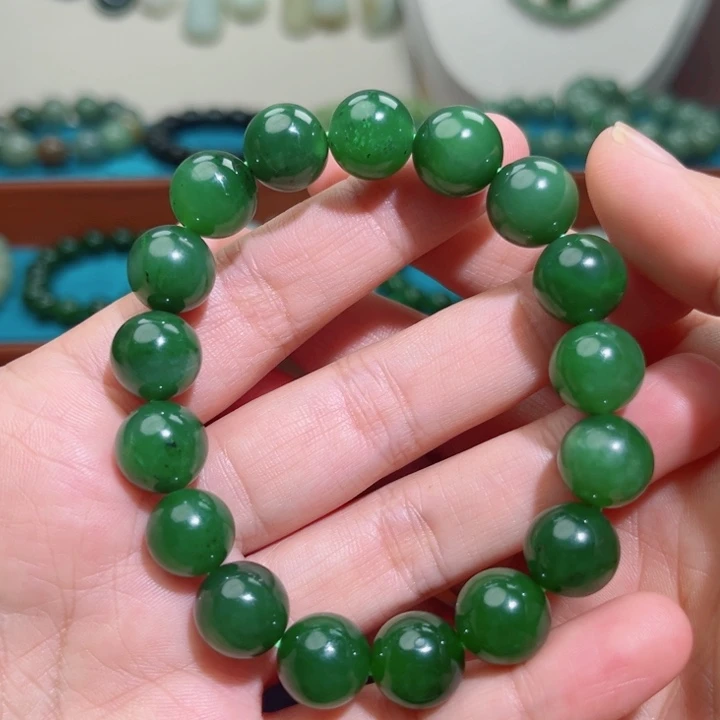 和田玉未镶嵌手链卡12