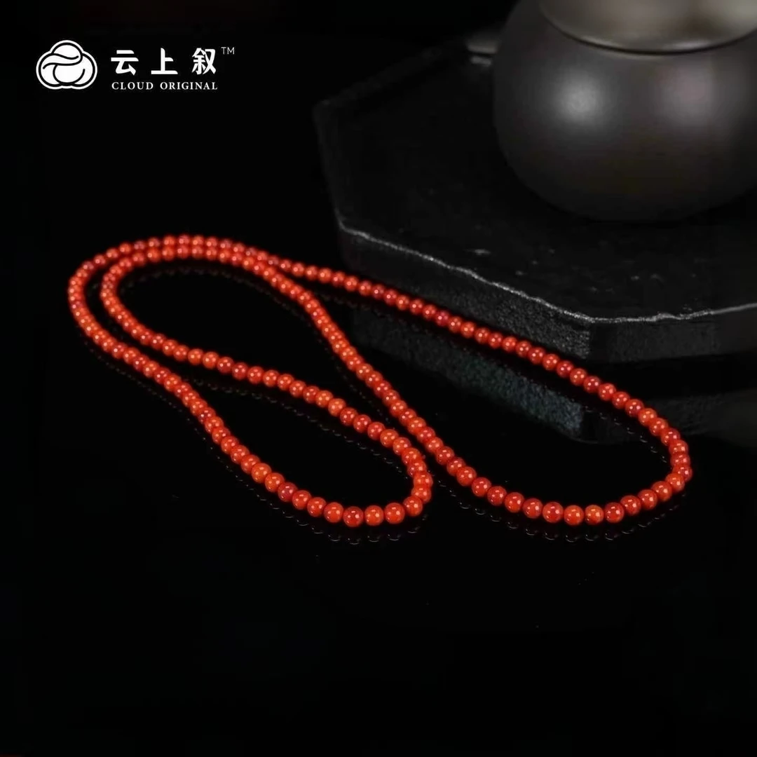 【云上叙】23 QJD00300079 南红多圈手串-多样性发一件