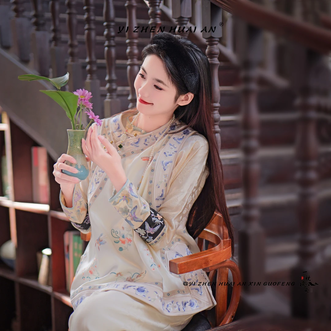 一枕槐安·【浅夕单款】新中式重工刺绣日常百搭复古汉元素马甲