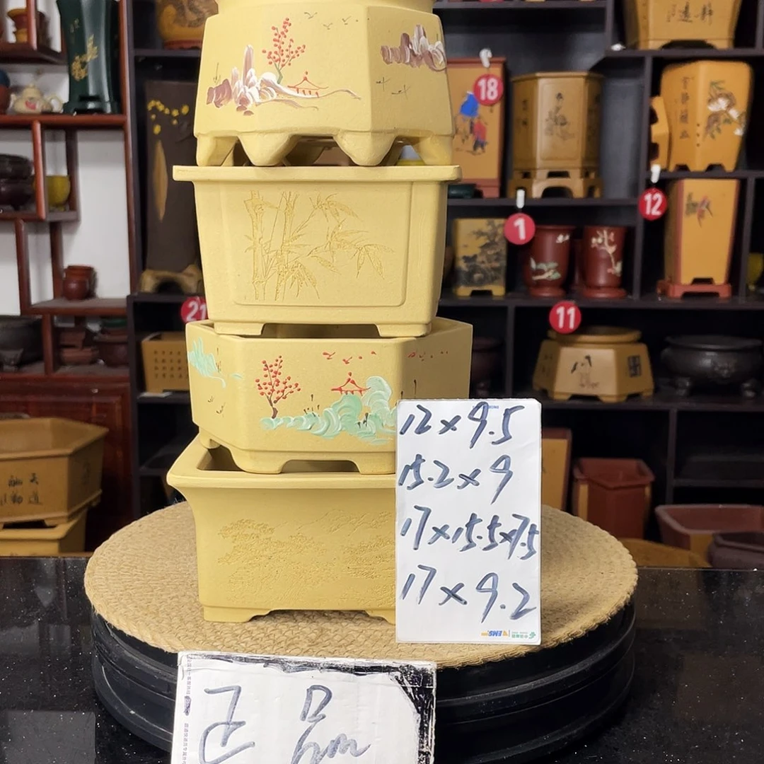 紫砂D-婉秋紫砂花盆