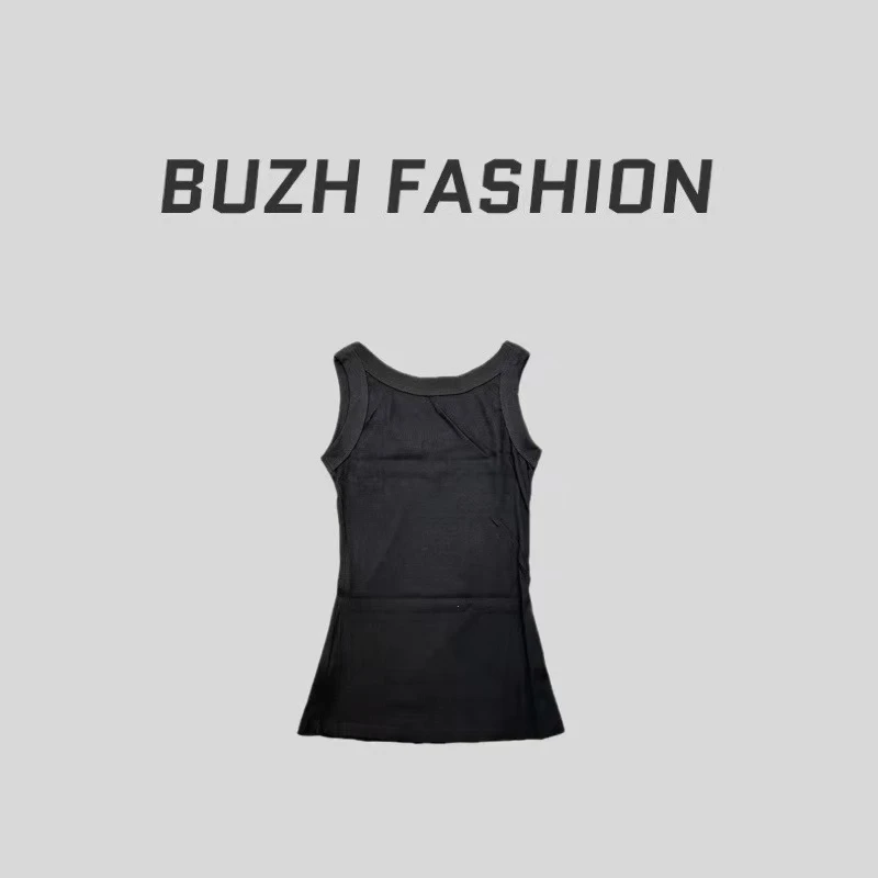 BUZH夏季新款时尚修身显瘦遮副乳可外穿宽肩带美背背心