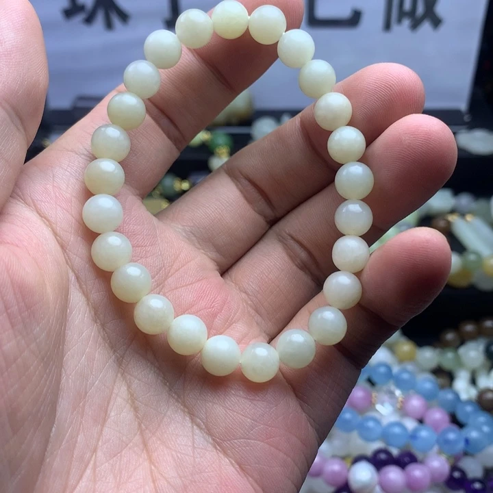 手串未镶嵌和田玉（糖玉）