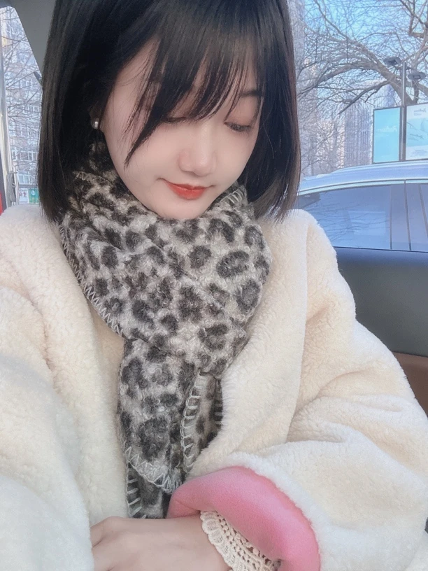 【豹纹围巾】婷婷同款推荐 休闲百搭时尚冬日围巾一条