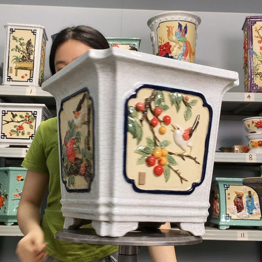 有**余实物拍摄湾盆石湾盆