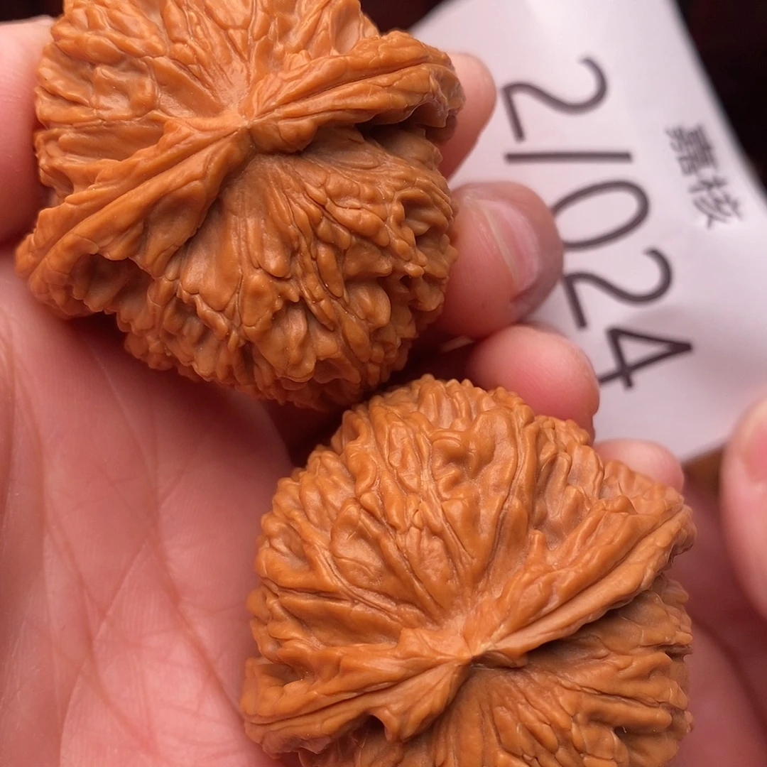 把件文玩核桃43球白