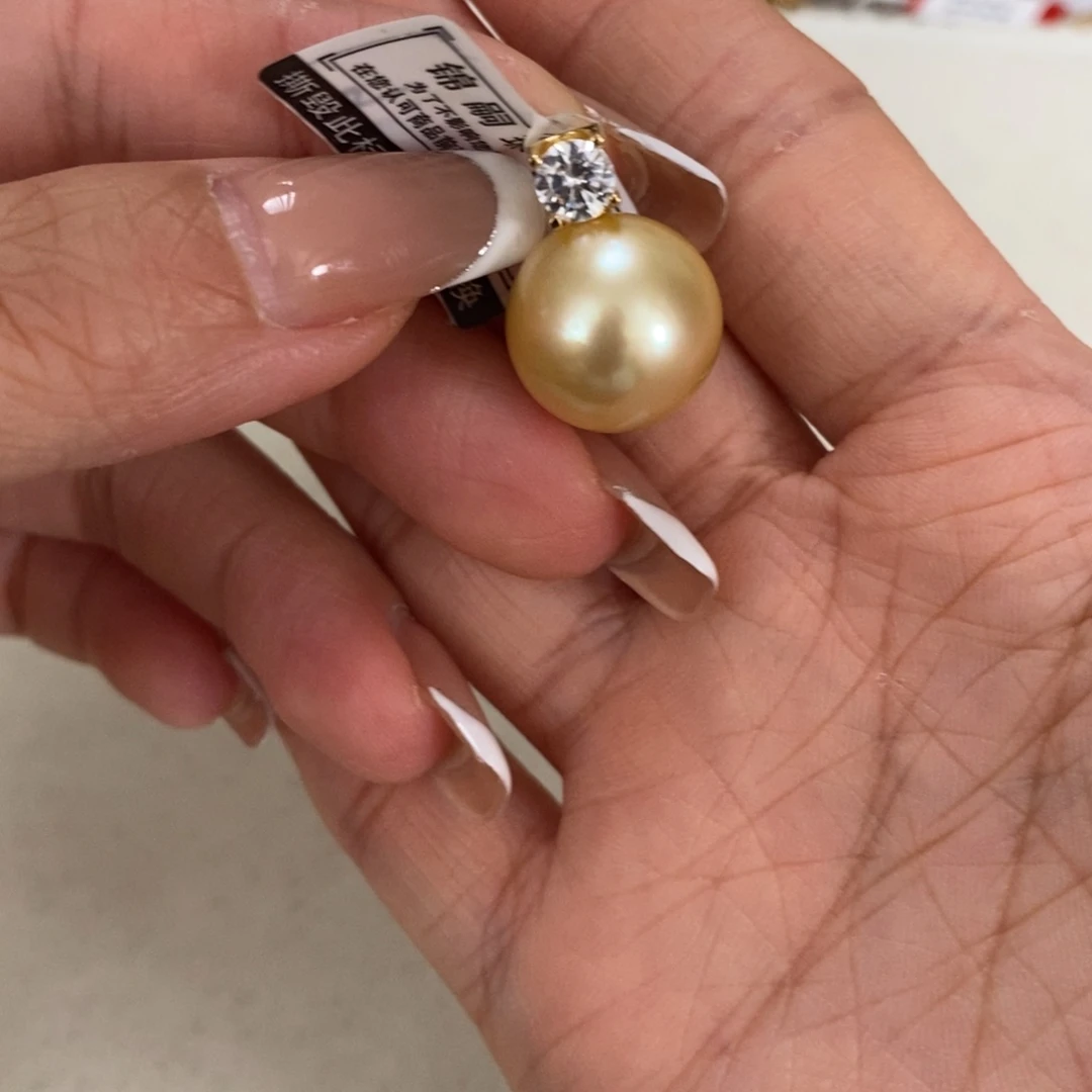 银S925镶嵌海水珍珠颈饰