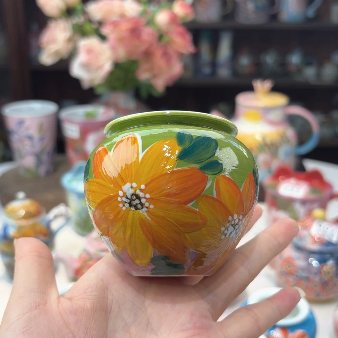 景德镇手绘高温釉下彩陶瓷茶具