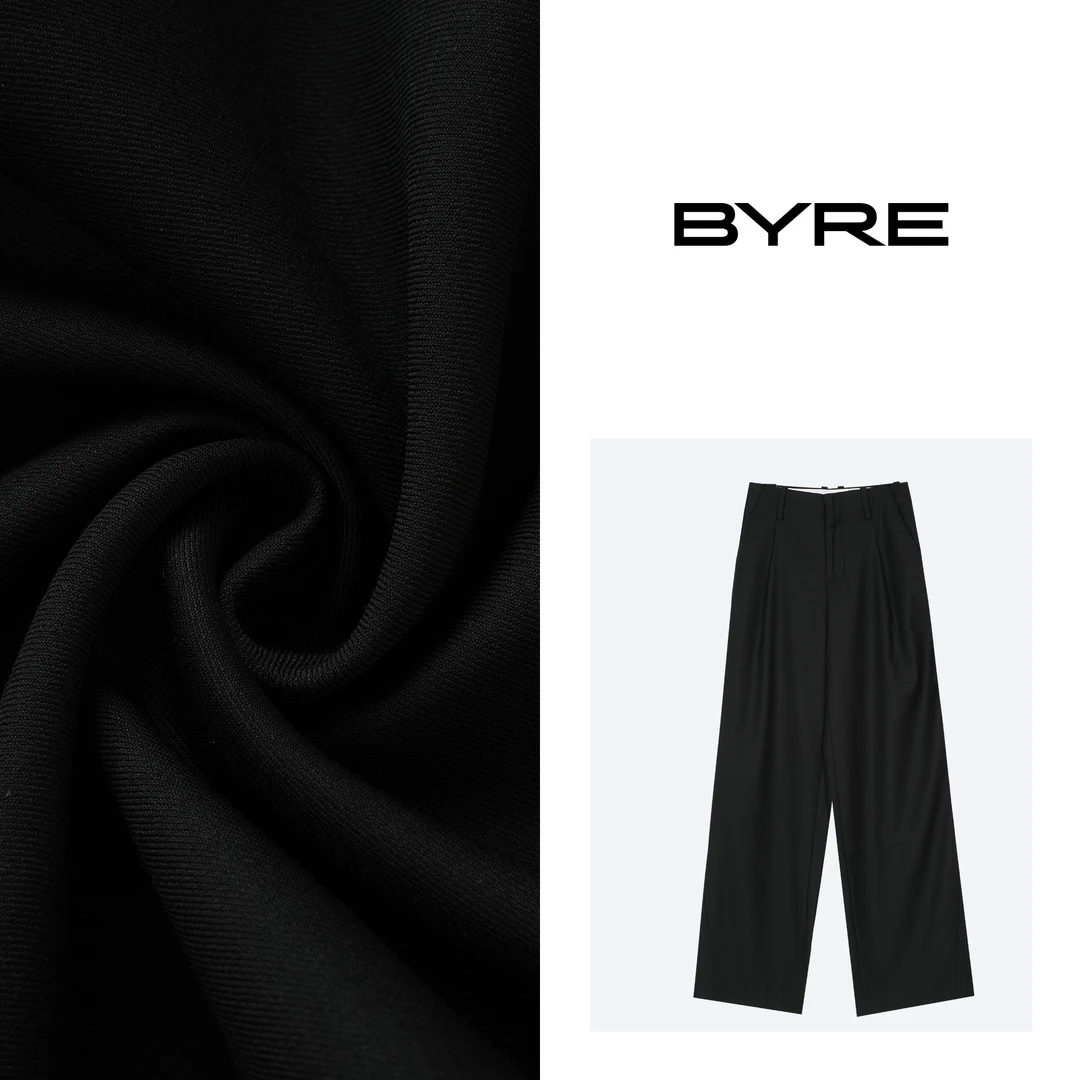 BY676 黑色显腿长西裤【干洗】