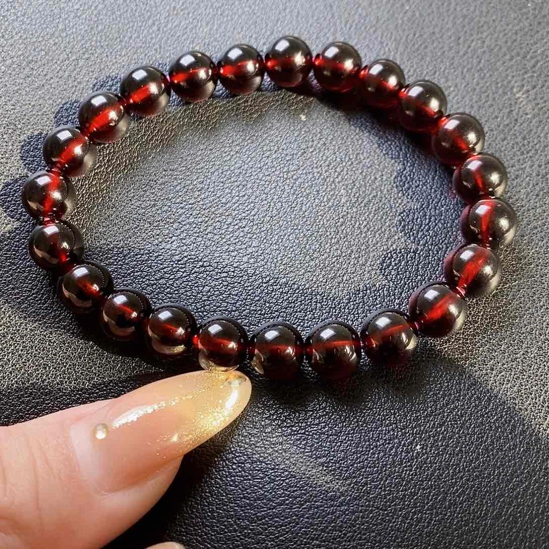 石榴石手链未镶嵌8.0单圈毕业级