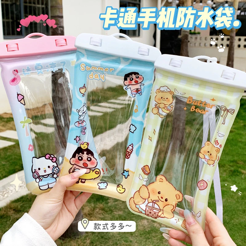 手机防水袋可触屏拍照游泳专用泡温泉夏季漂流密封挂脖可爱手机套