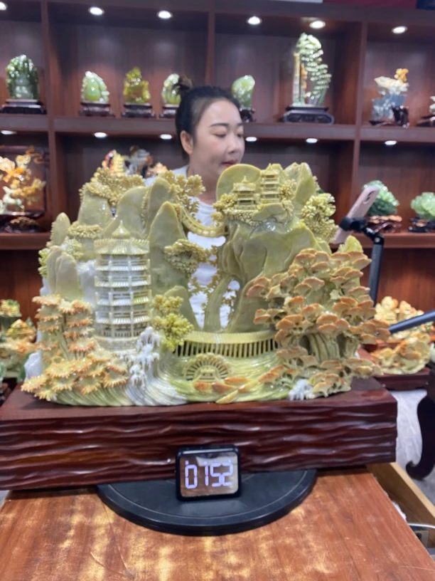 摆件新中式玄关山水摆件办公室摆件