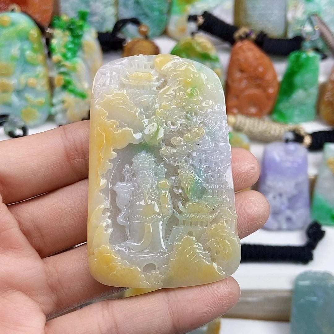 翡翠未镶嵌颈饰天然翡翠Ａ货