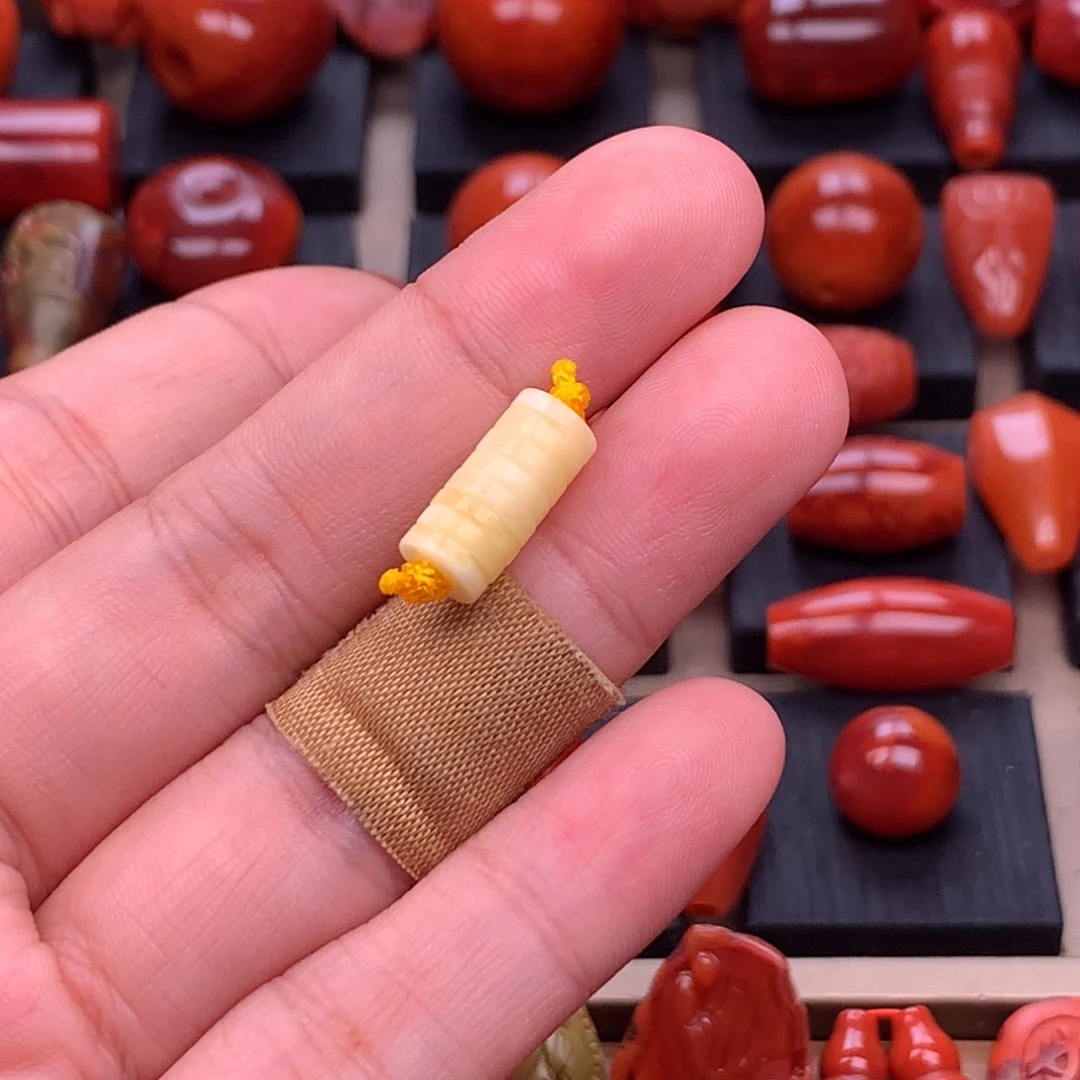 蜜蜡未镶嵌裸石俄料原矿隔片6.8mm