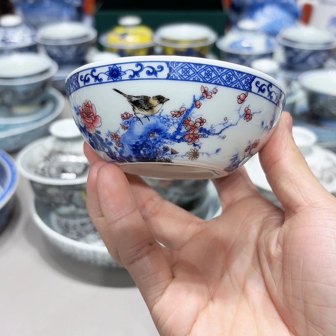 盖碗景德镇高温茶具