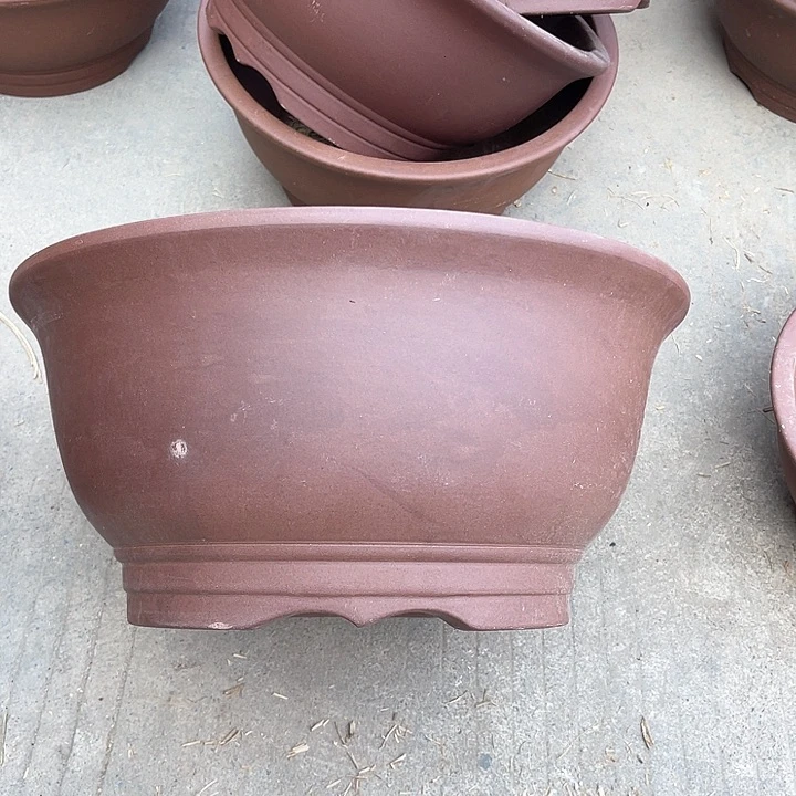 紫砂花盆  100-3。  37/17