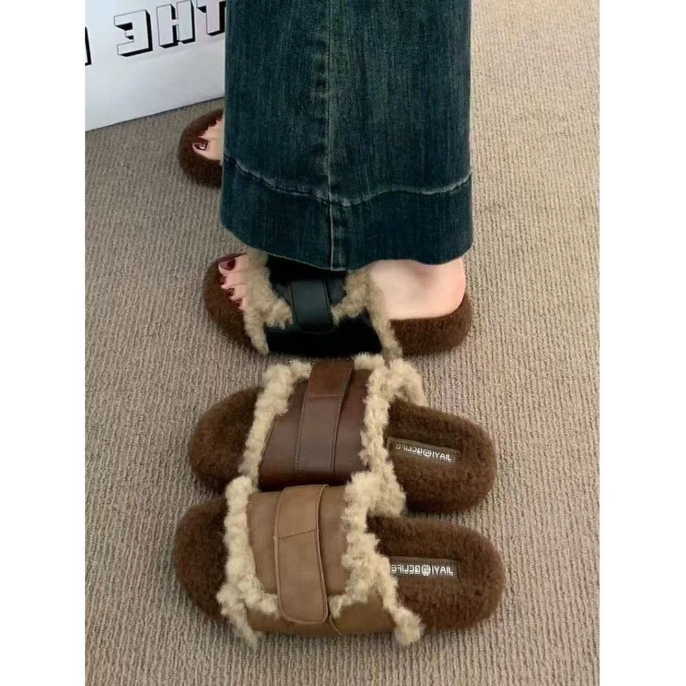 秋休闲款法式拖鞋女新款配裙子仙女风拖鞋T101