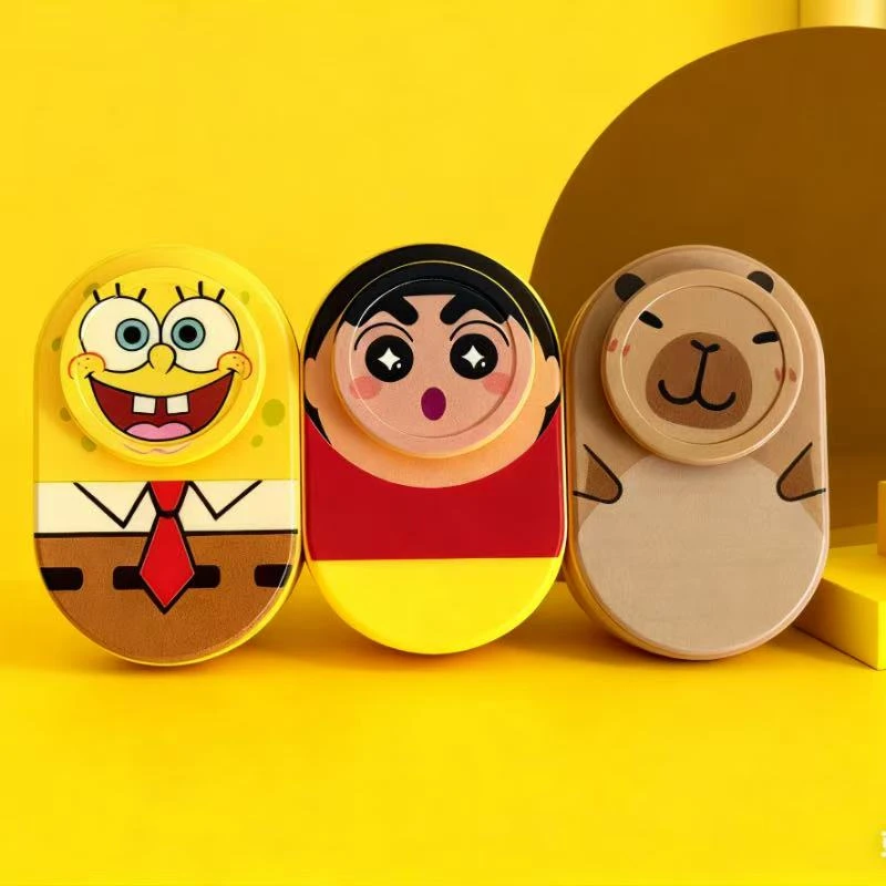 【解压】小黄大眼萌律动磁力叮叮直推+旋转机械推盘手把件钥匙扣