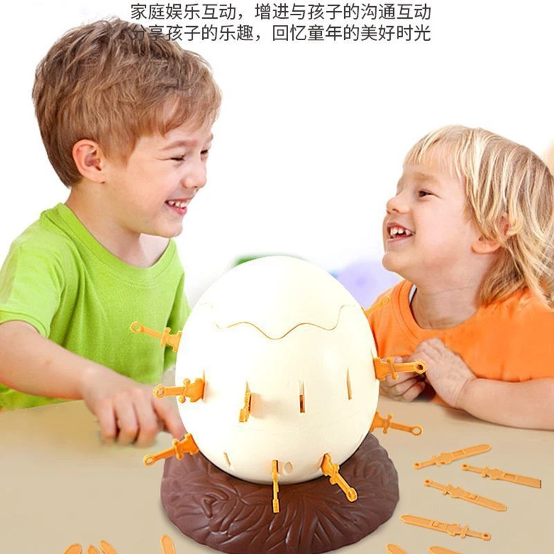 玩具鸡蛋插剑木桶解压游戏神器亲子互动家庭聚会通用